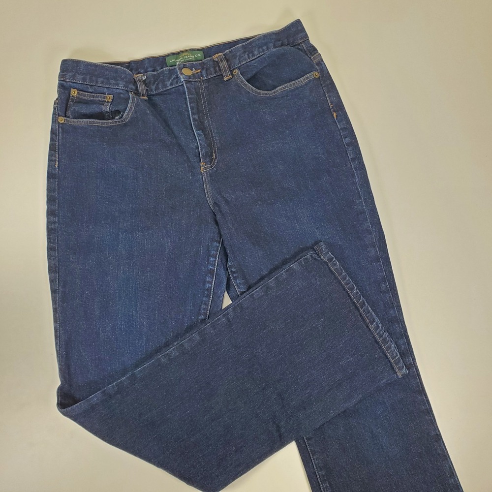 LRL Lauren Jeans Co Ralph Lauren Jeans Womens Sz 12 Classic Bootcut Flap Pocket‎